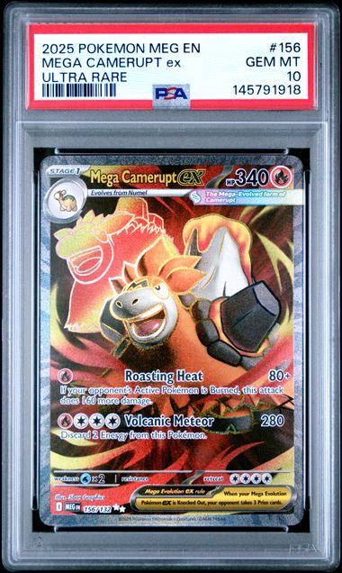 Pokemon Trading Card Mega Camerupt Ex PSA 10 Toylandeu™
