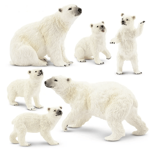  Polar Bear Figures | Mini PVC Figurines | Toylandeu™ 