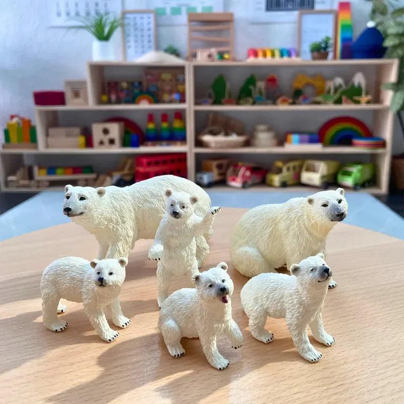  Polar Bear Figures | Mini PVC Figurines | Toylandeu™ 