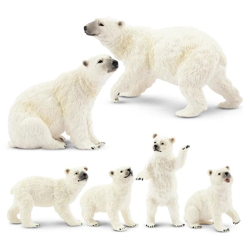  Polar Bear Figures | Mini PVC Figurines | Toylandeu™ 