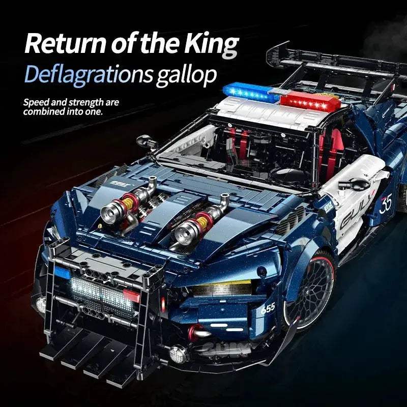 Police Car 1to8 Building Blocks Model Kit 3975 Pieces Set - ToylandEU