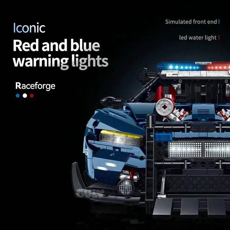 Police Car 1to8 Building Blocks Model Kit 3975 Pieces Set - ToylandEU