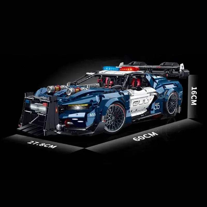 Police Car 1to8 Building Blocks Model Kit 3975 Pieces Set - ToylandEU
