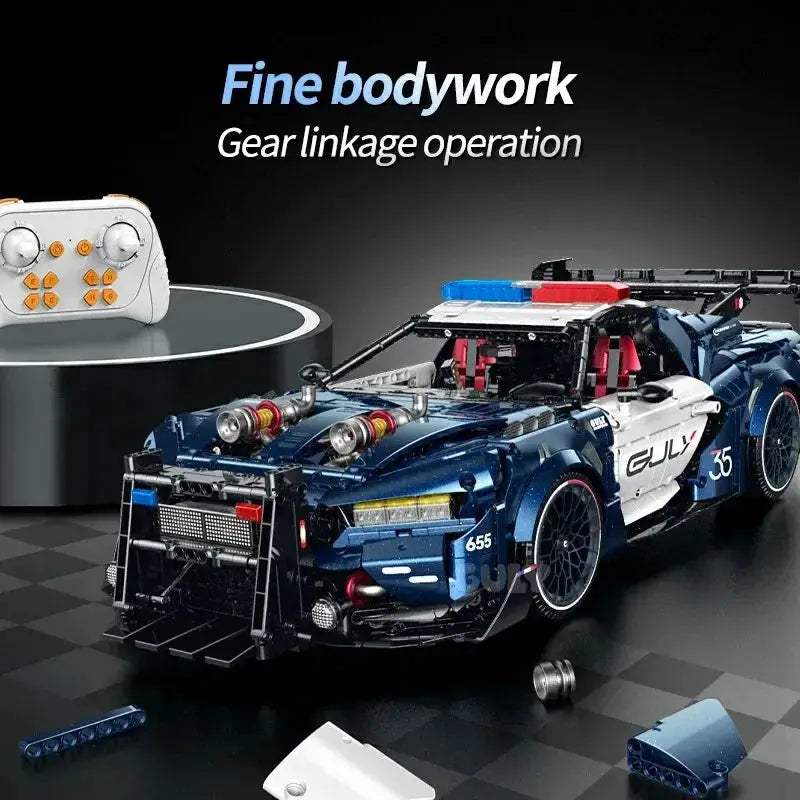Police Car 1to8 Building Blocks Model Kit 3975 Pieces Set - ToylandEU