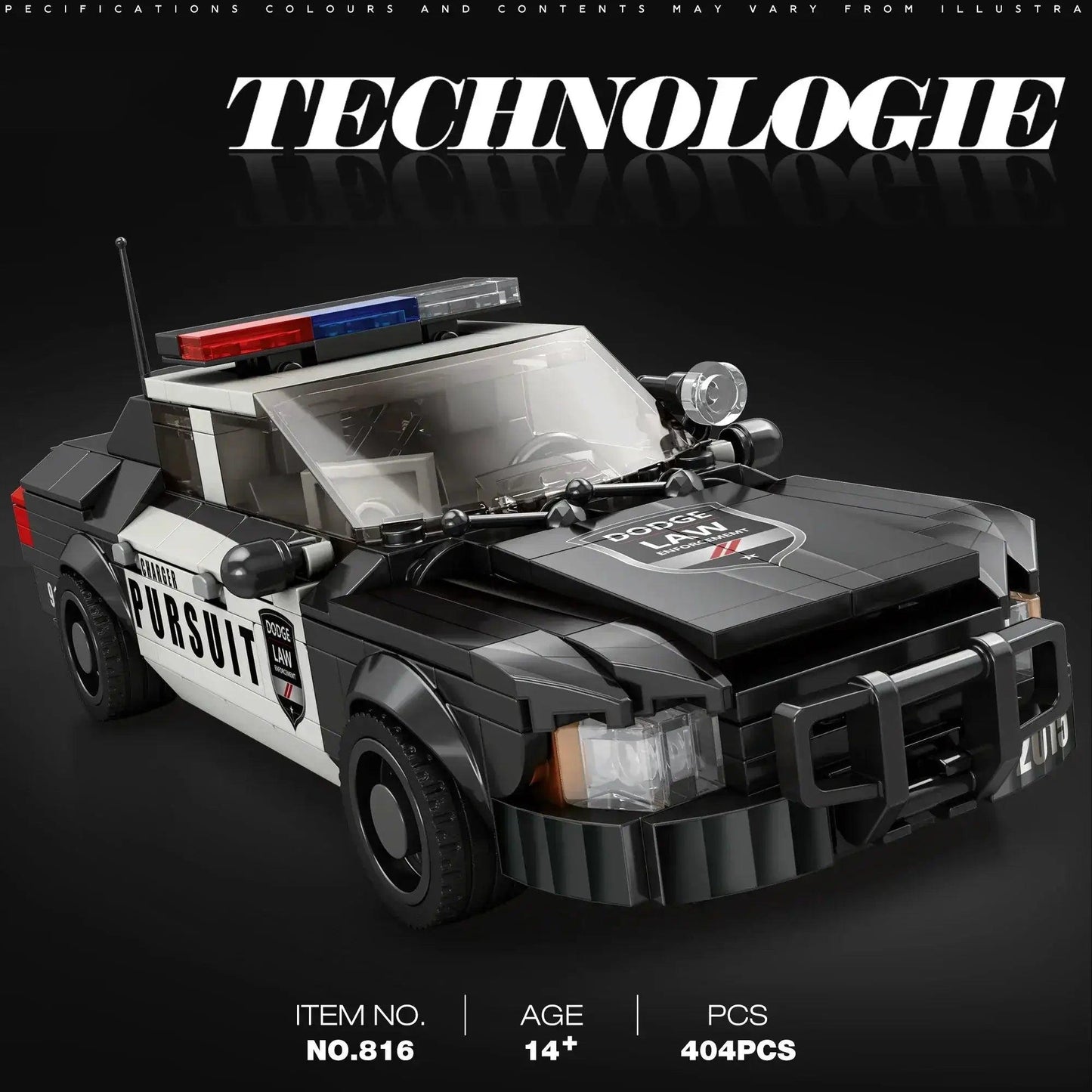  Police Car Building Blocks Set Educational 404 Pieces -  ToylandEU™