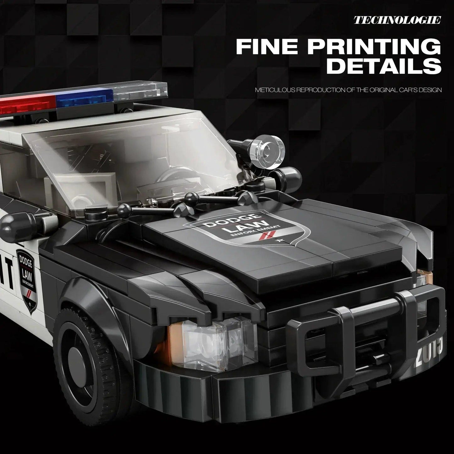  Police Car Building Blocks Set Educational 404 Pieces -  ToylandEU™