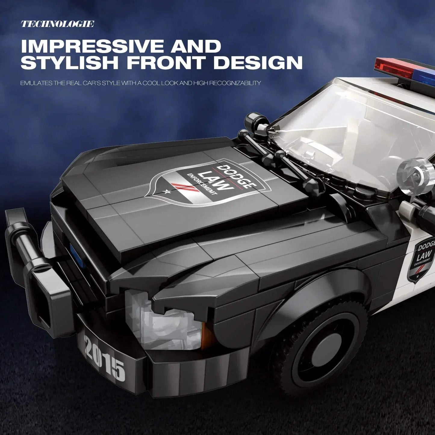 Police Car Building Blocks Set For Kids Educational 404 Pieces - ToylandEU