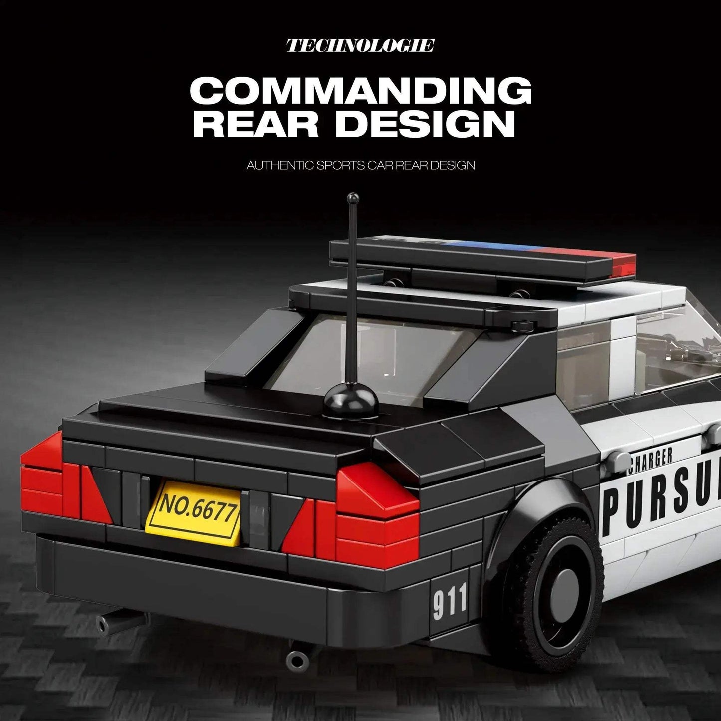 Police Car Building Blocks Set For Kids Educational 404 Pieces - ToylandEU