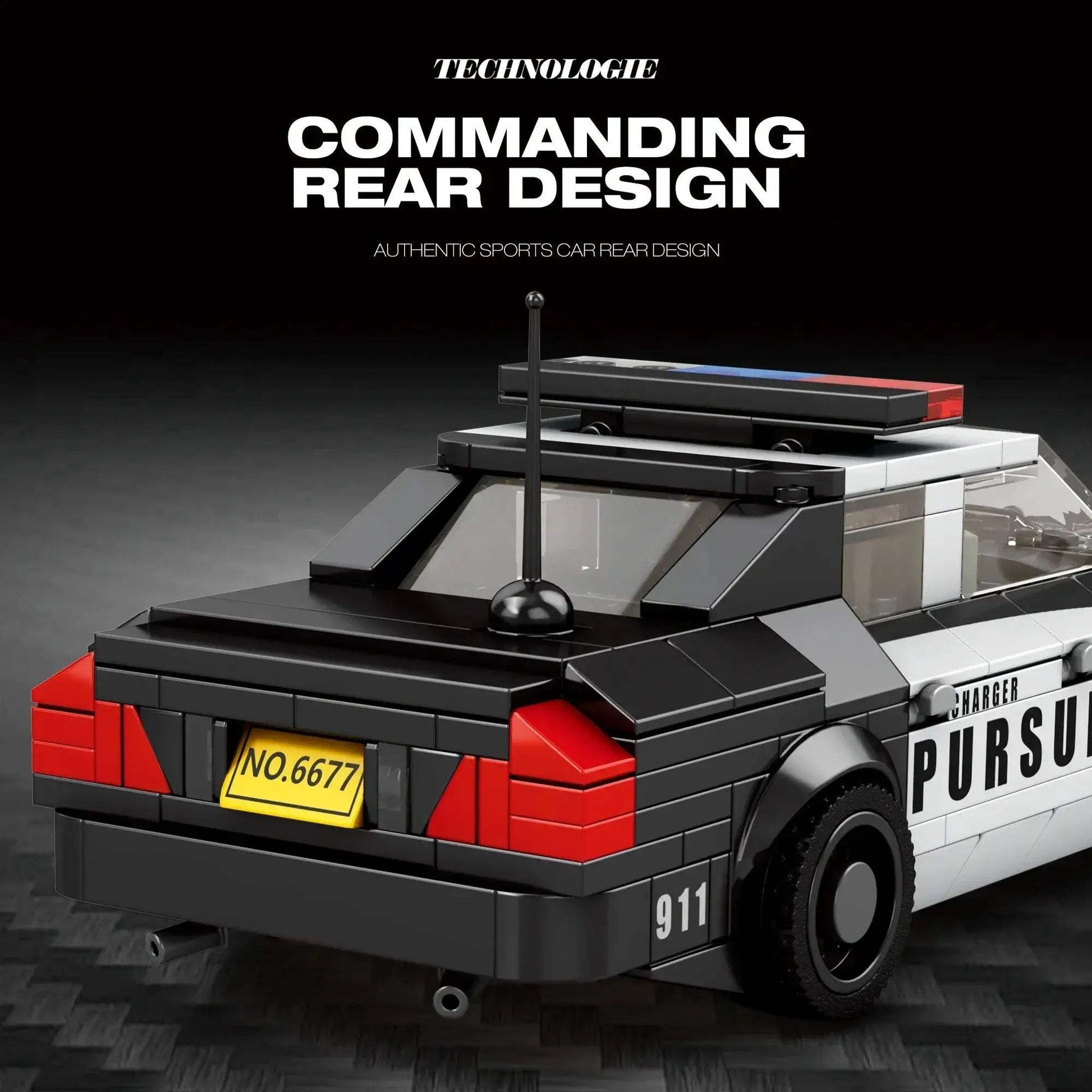 Police Car Building Blocks Set For Kids Educational 404 Pieces - ToylandEU