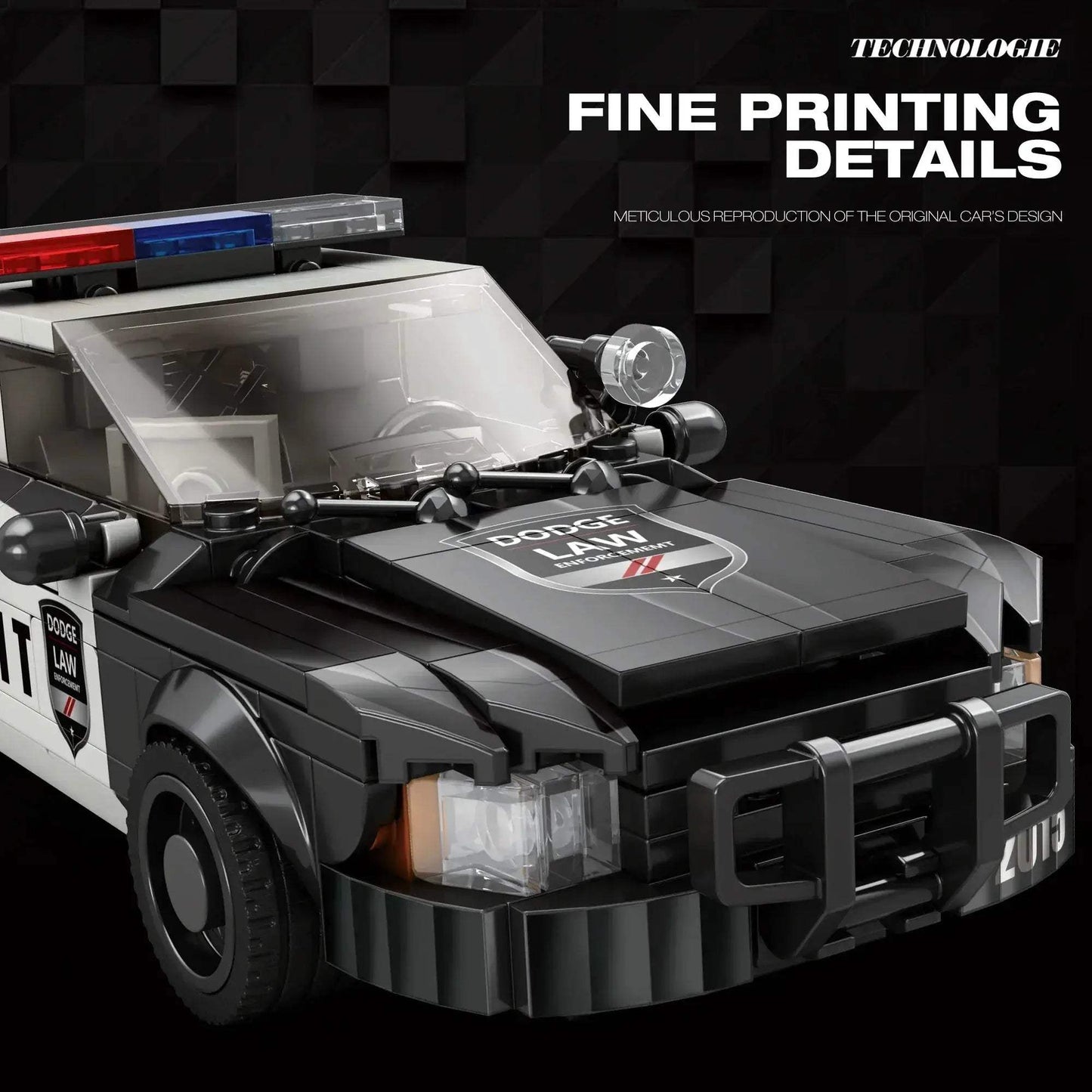 Police Car Building Blocks Set For Kids Educational 404 Pieces - ToylandEU