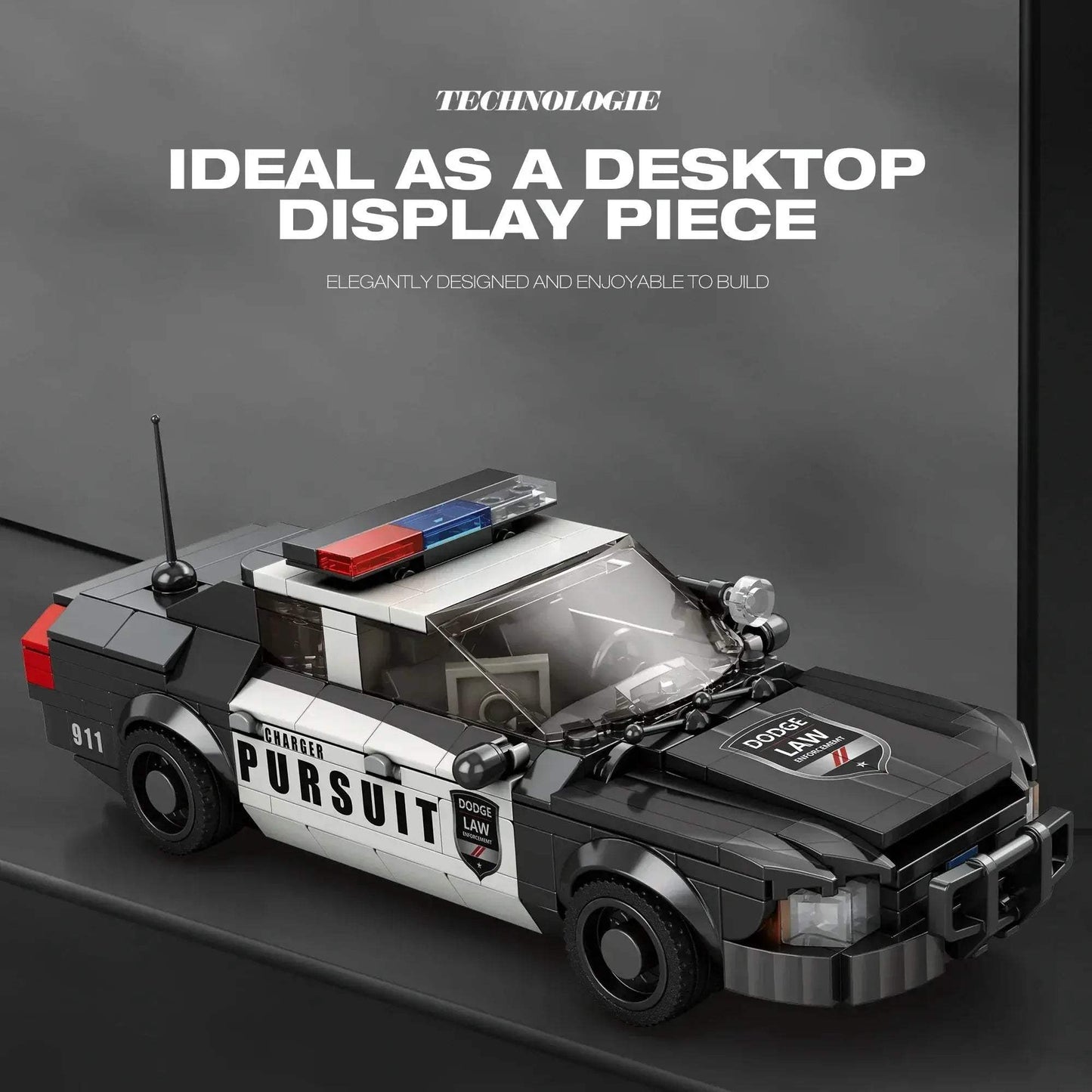 Police Car Building Blocks Set For Kids Educational 404 Pieces - ToylandEU