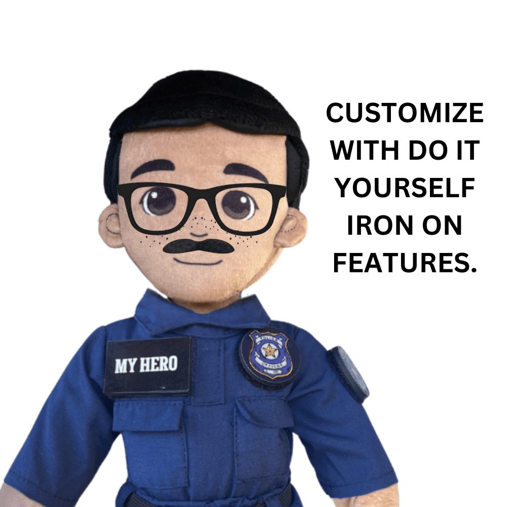  Police Officer Plush Doll Recordable Voice Feature 