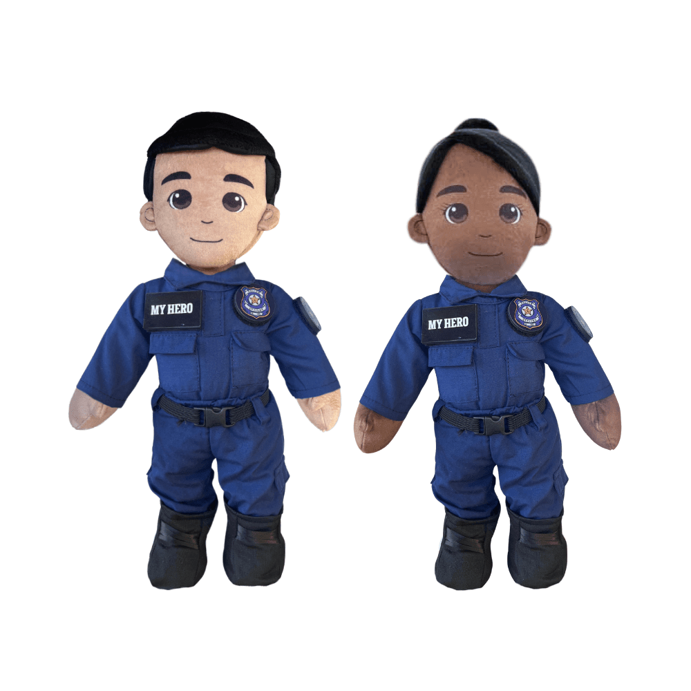  Police Officer Plush Doll Recordable Voice Feature 
