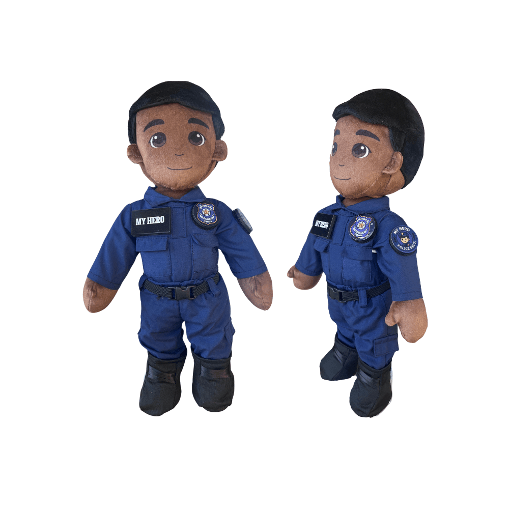  Police Officer Plush Doll Recordable Voice Feature 