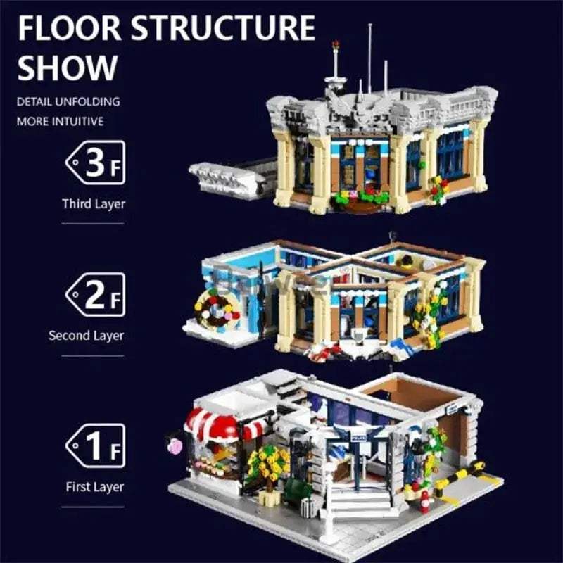 Police Station Building Blocks Set 3200 Pieces Compatible With Lego - ToylandEU