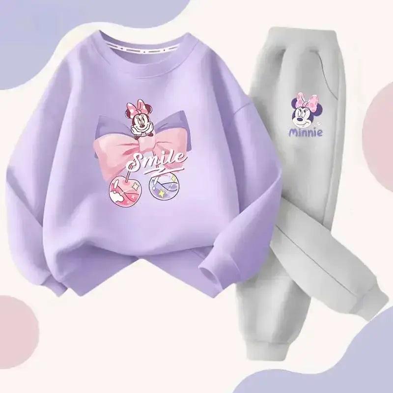  Polyester 4 To 6Y Minnie Bowknot Hoodie And Pants Set -  ToylandEU™
