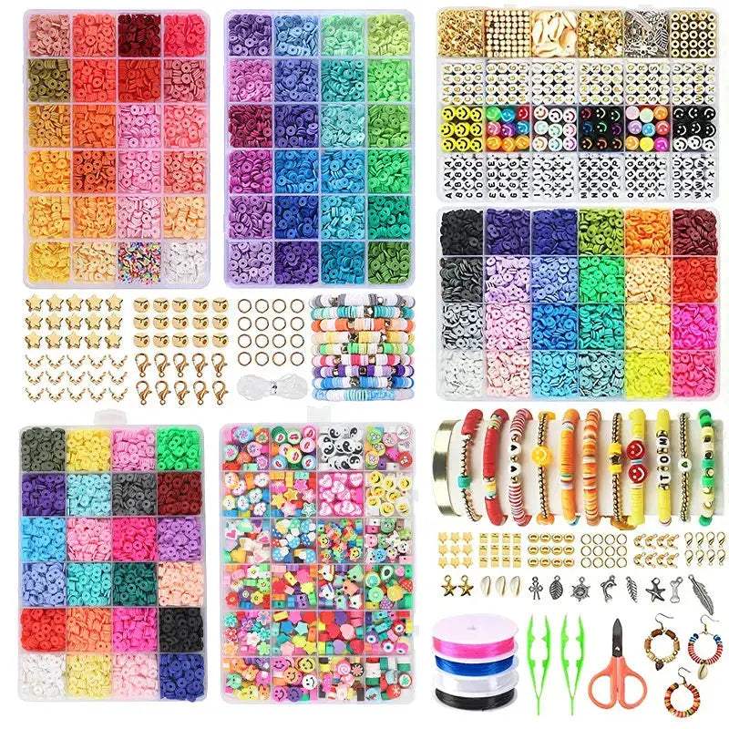 Polymer Clay Beads Bracelet Kit for Easy DIY Jewelry Making - ToylandEU