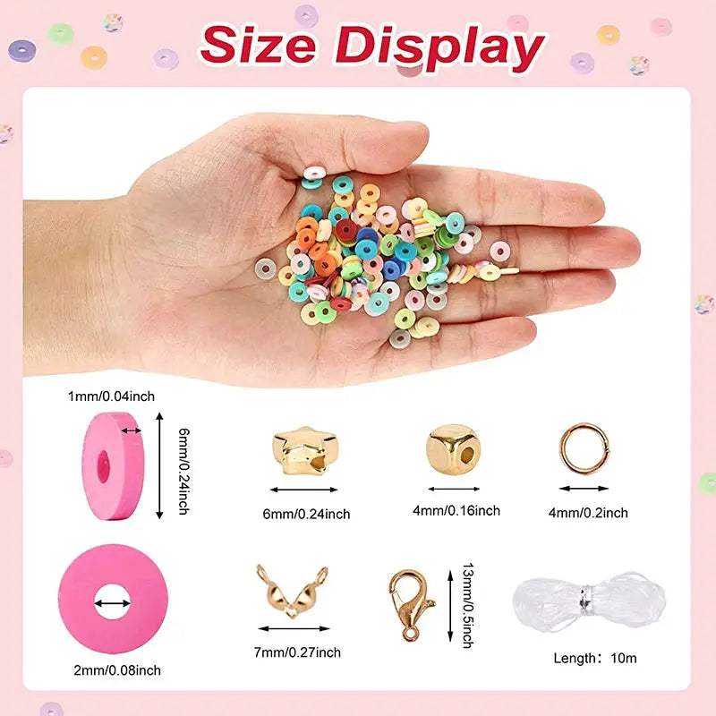 Polymer Clay Beads Bracelet Kit for Easy DIY Jewelry Making - ToylandEU