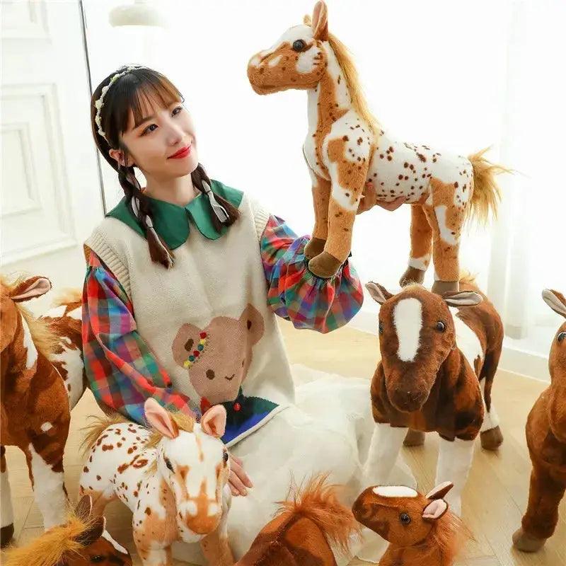  Pony Plush Toy Large Huggable Horse Doll Gift -  ToylandEU™