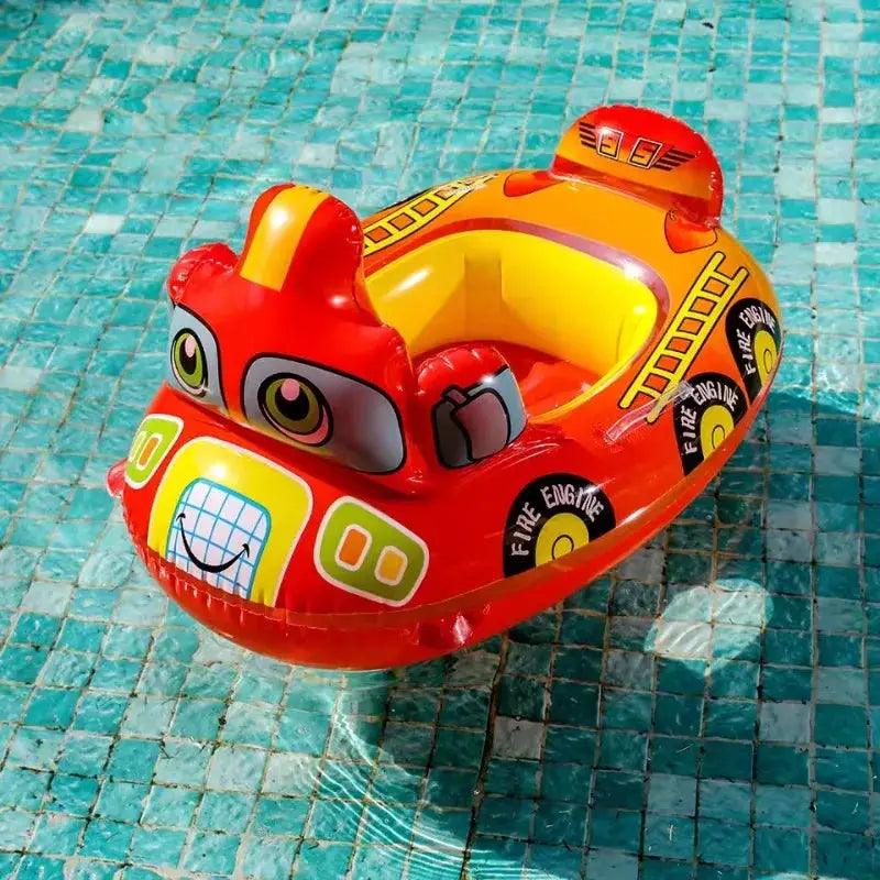  Inflatable Police Car Baby Pool Float Seat For Pool Fun -  ToylandEU™