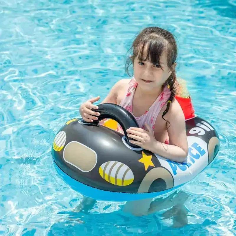  Inflatable Police Car Baby Pool Float Seat For Pool Fun -  ToylandEU™