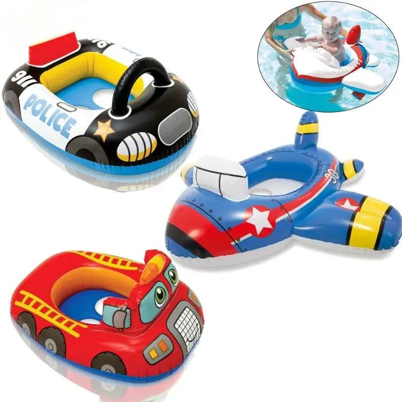  Inflatable Police Car Baby Pool Float Seat For Pool Fun -  ToylandEU™