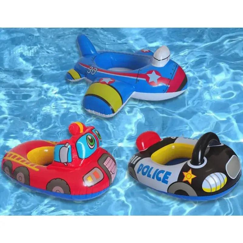  Inflatable Police Car Baby Pool Float Seat For Pool Fun -  ToylandEU™