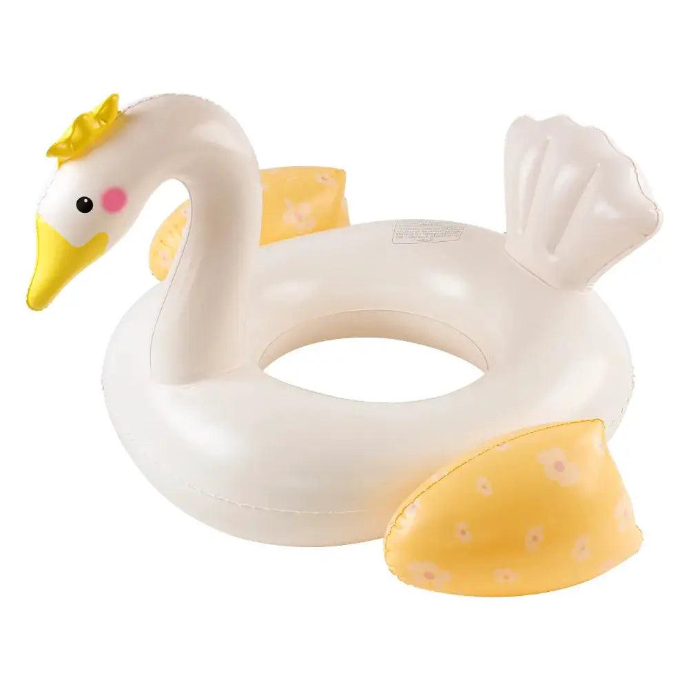  Sunshade Swim Ring With Canopy Pool Float Deluxe Swan -  ToylandEU™