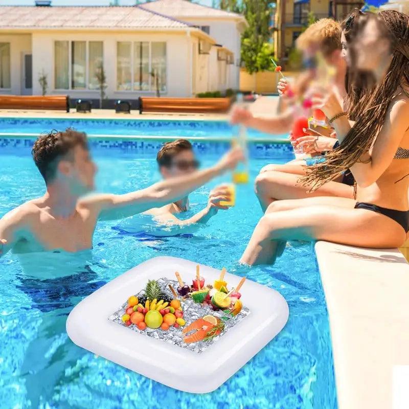  Pool Float Tray Inflatable Beer Cup Holder Organizer -  ToylandEU™