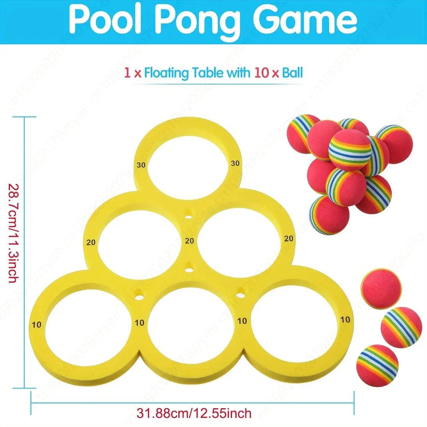  Pool Toss Game Set Floating EVA Balls Family Party -  ToylandEU™