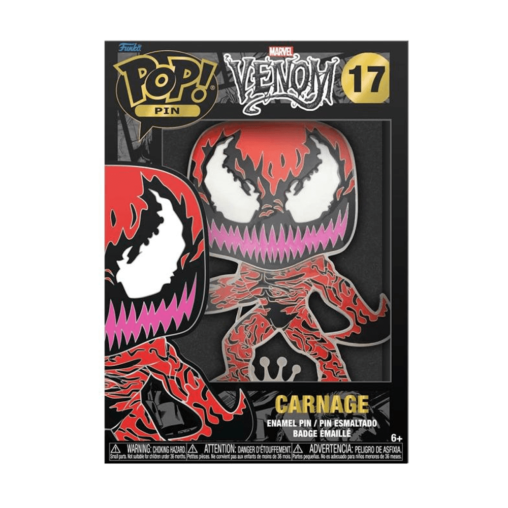 Pop Pins | Venom Carnage Pin 4in Enamel | Toylandeu