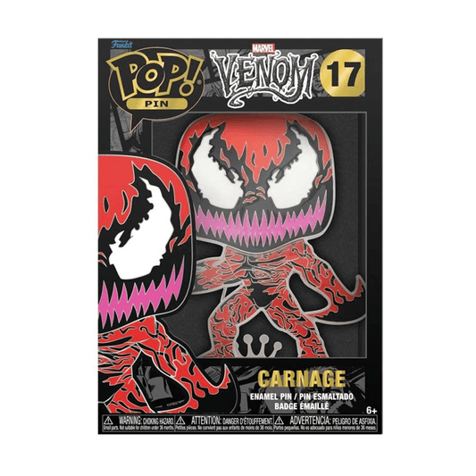 Pop Pins | Venom Carnage Pin 4in Enamel | Toylandeu