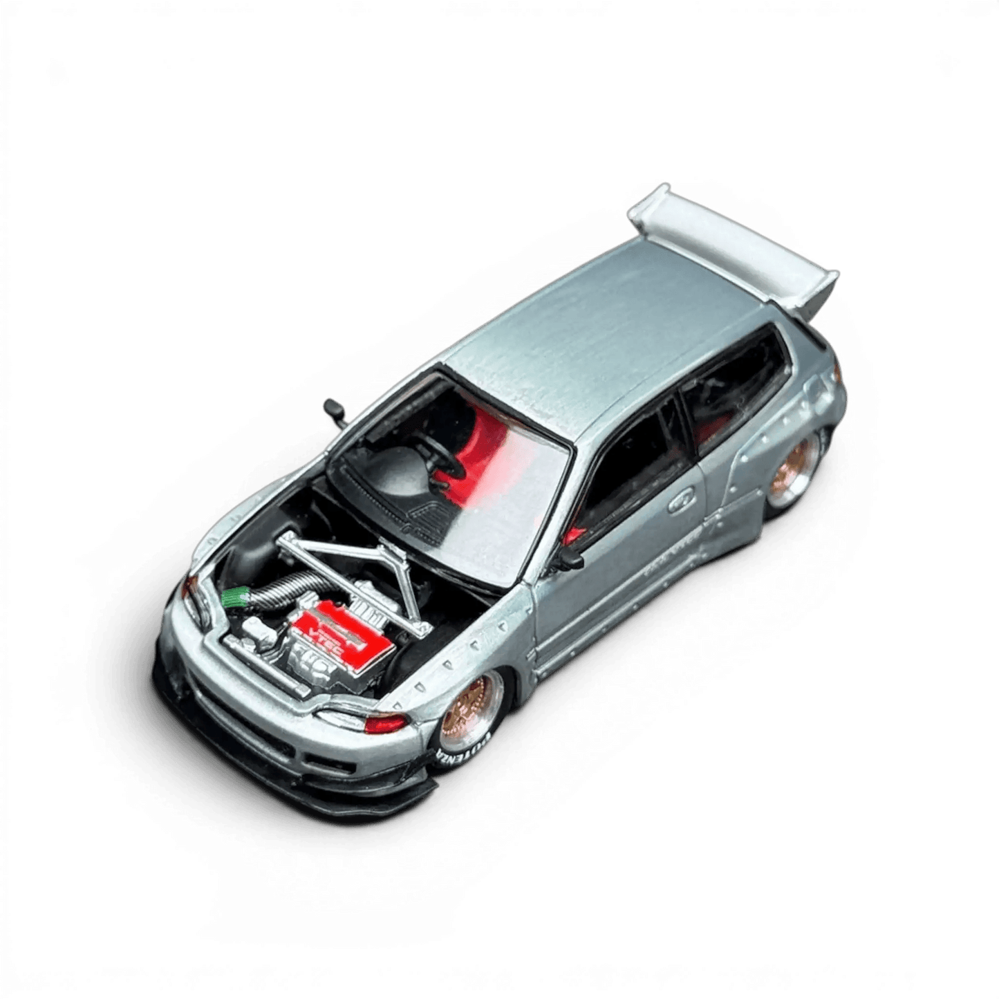  Pop Race Honda Civic EG6 Scale 1 To 64 Raw Metal -  ToylandEU™