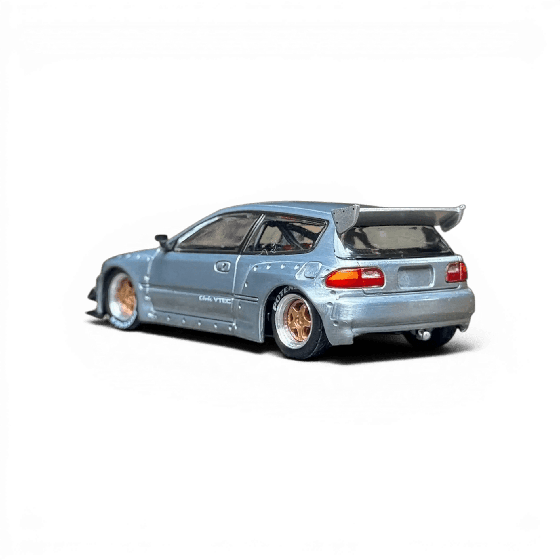  Pop Race Honda Civic EG6 Scale 1 To 64 Raw Metal -  ToylandEU™