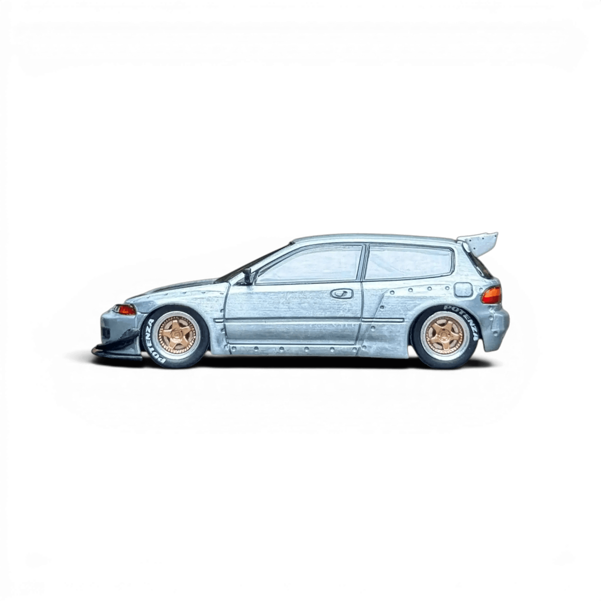  Pop Race Honda Civic EG6 Scale 1 To 64 Raw Metal -  ToylandEU™