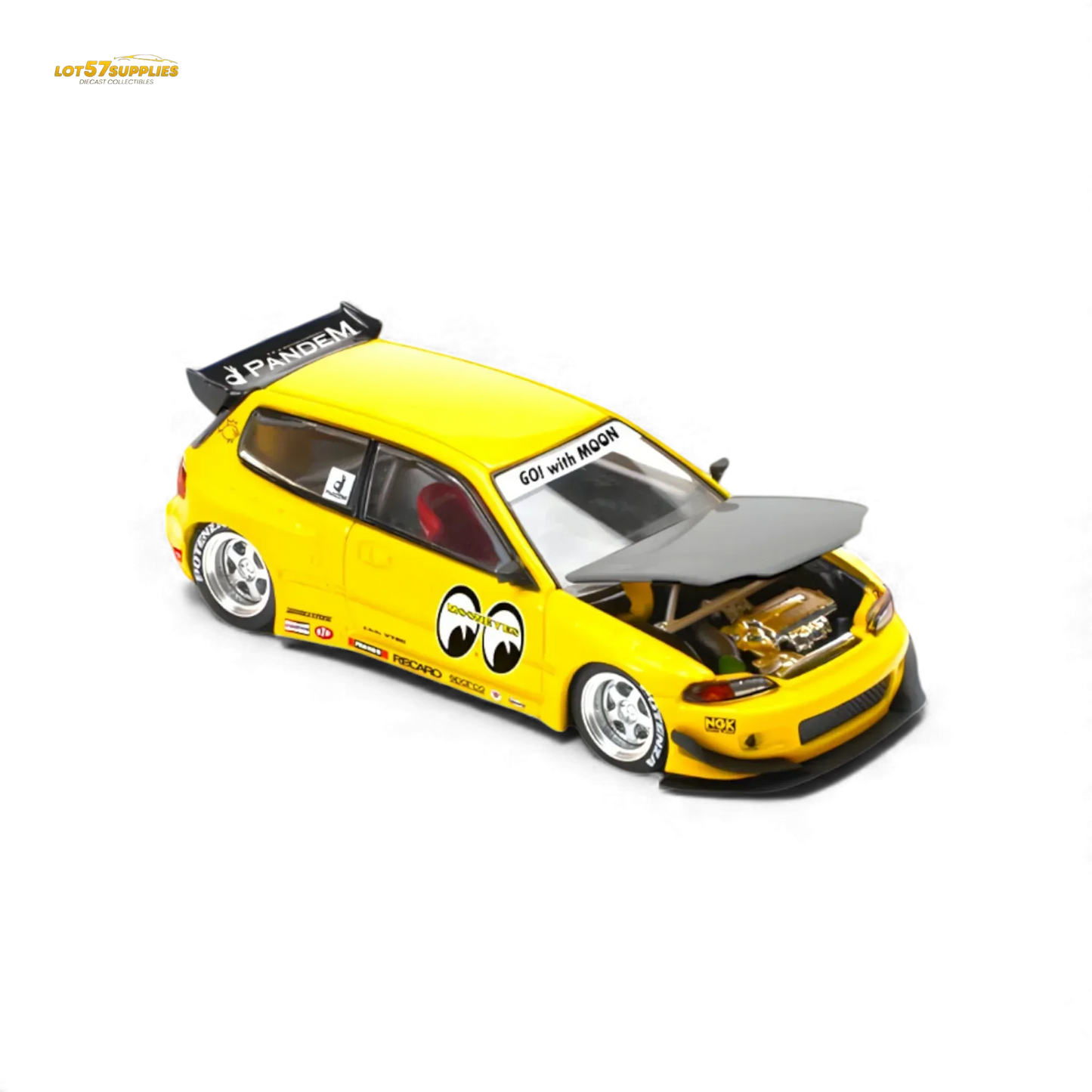 Pop Race Pandem Civic EG6 v1.5 - MOONEYES 1:64 PRE0010 - ToylandEU