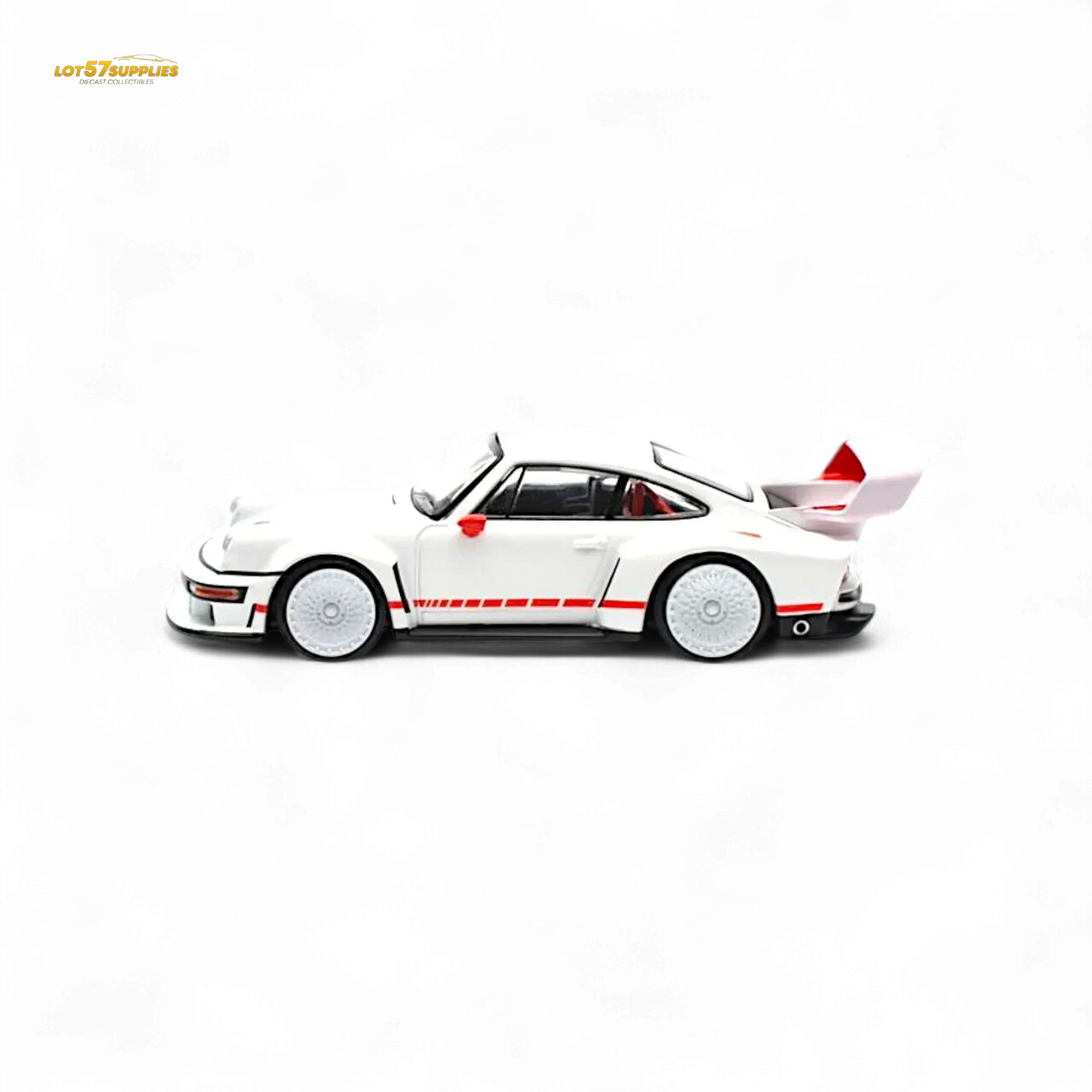 Pop Race Porsche Singer DLS Turbo White 1:64 - ToylandEU