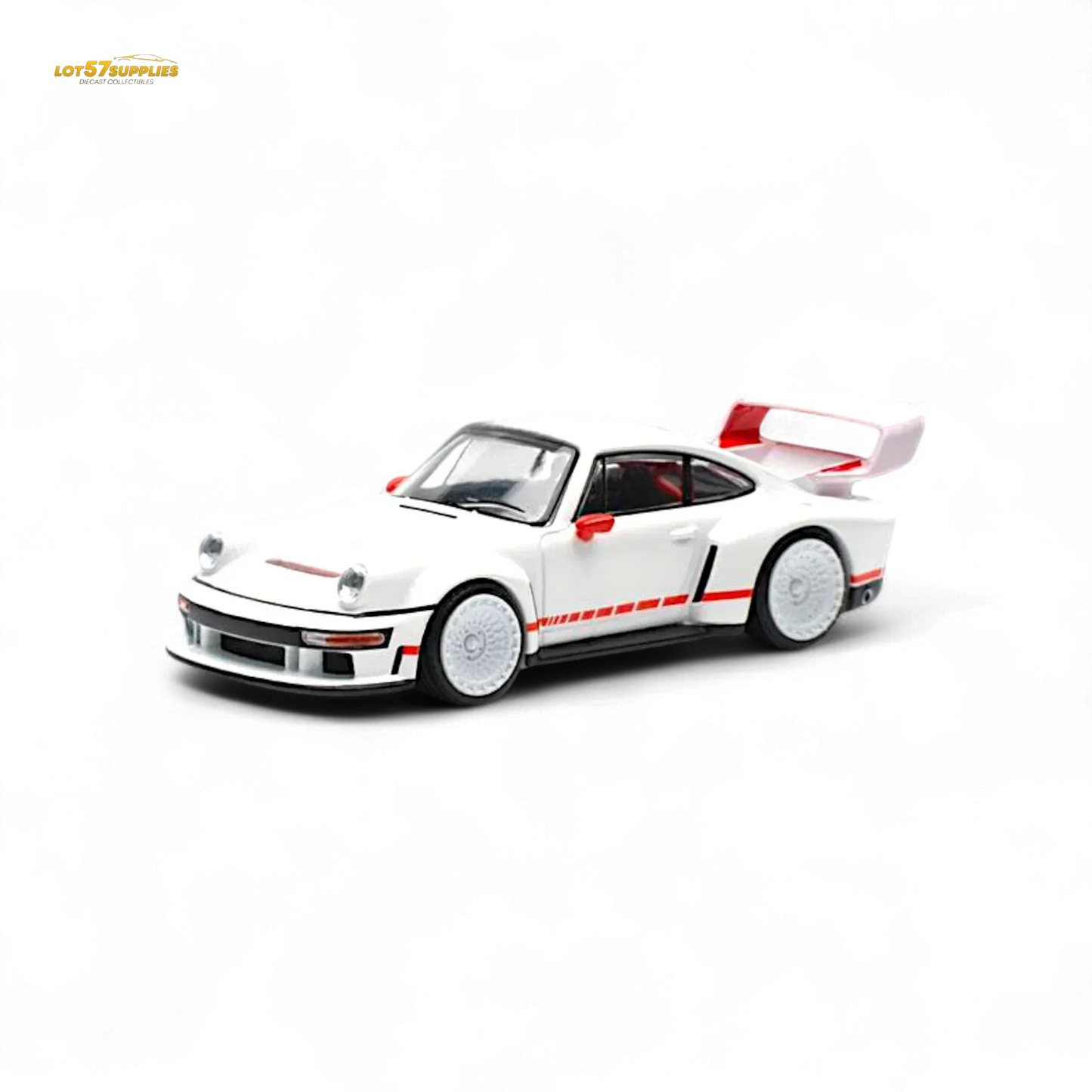 Pop Race Porsche Singer DLS Turbo White 1:64 - ToylandEU