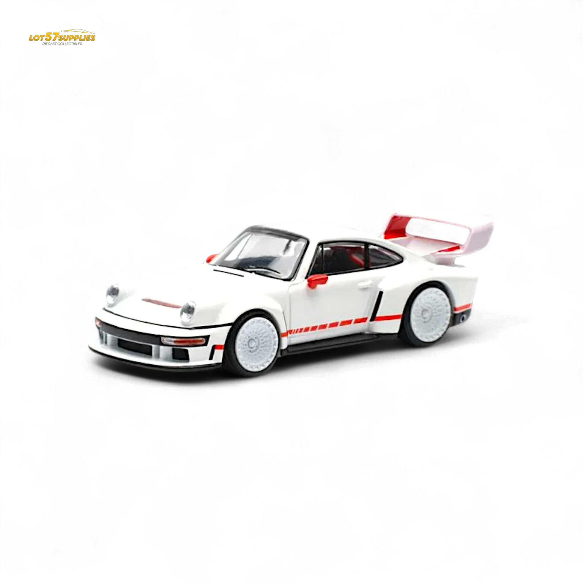 Pop Race Porsche Singer DLS Turbo White 1:64 - ToylandEU