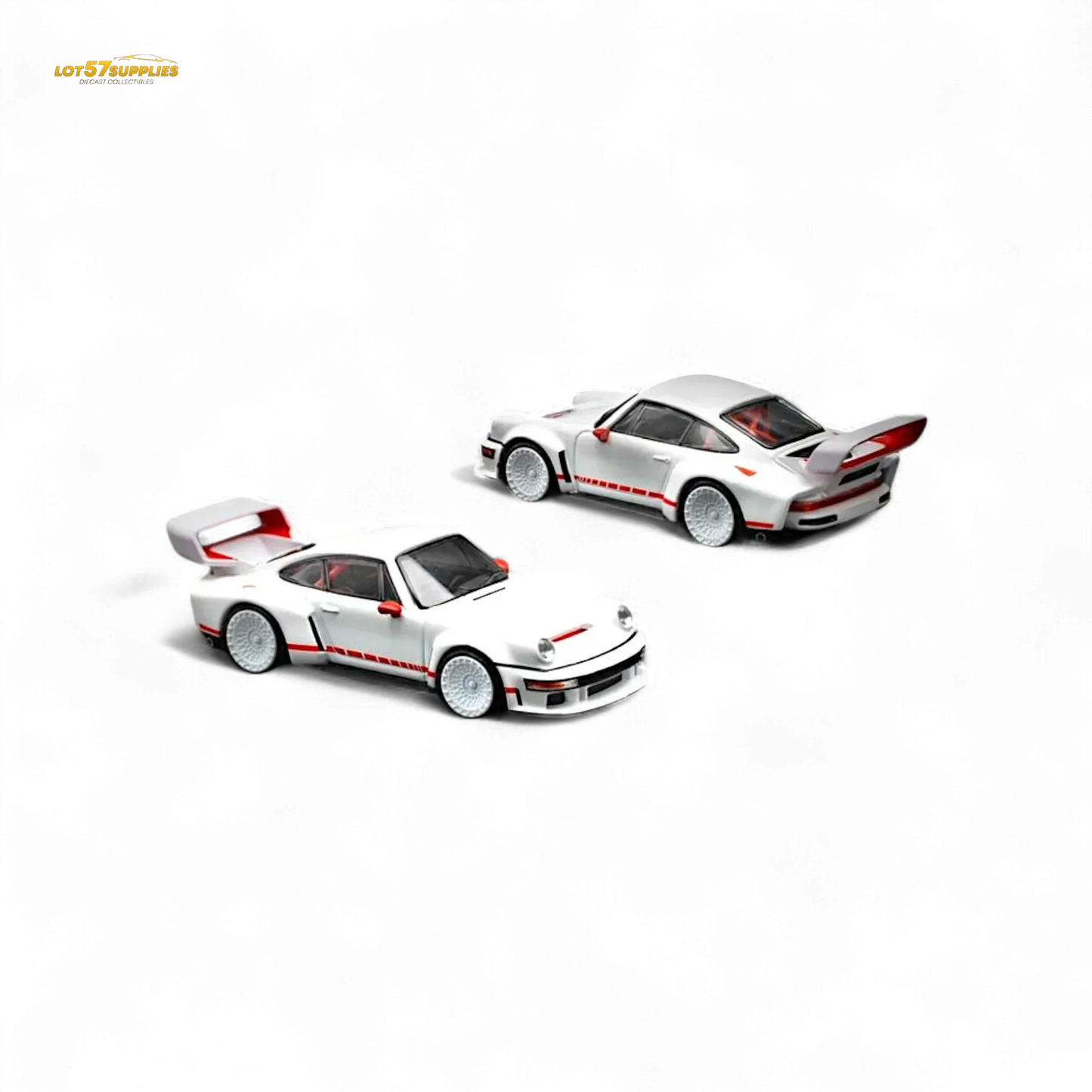 Pop Race Porsche Singer DLS Turbo White 1:64 - ToylandEU