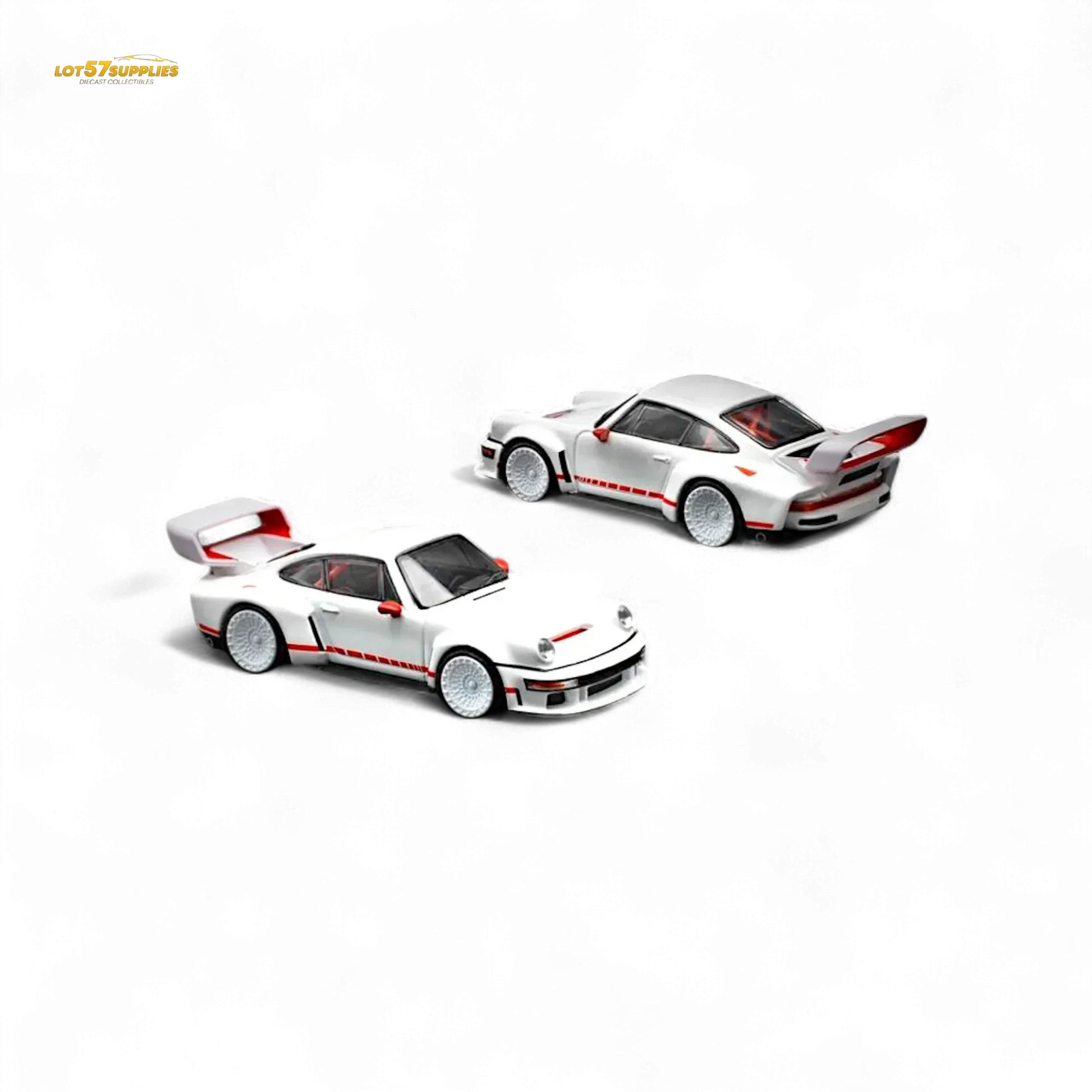 Pop Race Porsche Singer DLS Turbo White 1:64 - ToylandEU