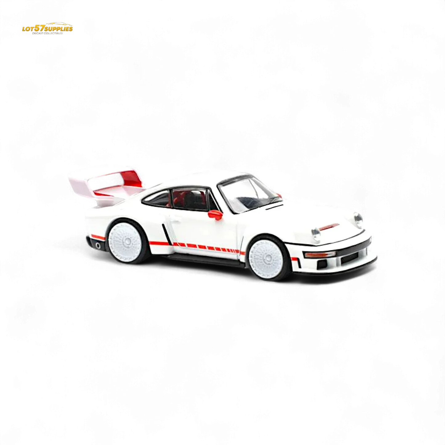 Pop Race Porsche Singer DLS Turbo White 1:64 - ToylandEU