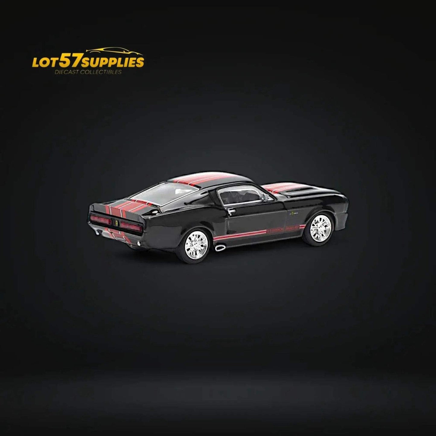 Pop Race Shelby Mustang GT500 Dark Chrome 1:64 - ToylandEU