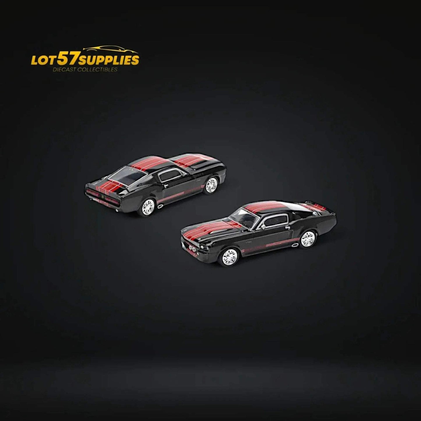 Pop Race Shelby Mustang GT500 Dark Chrome 1:64 - ToylandEU