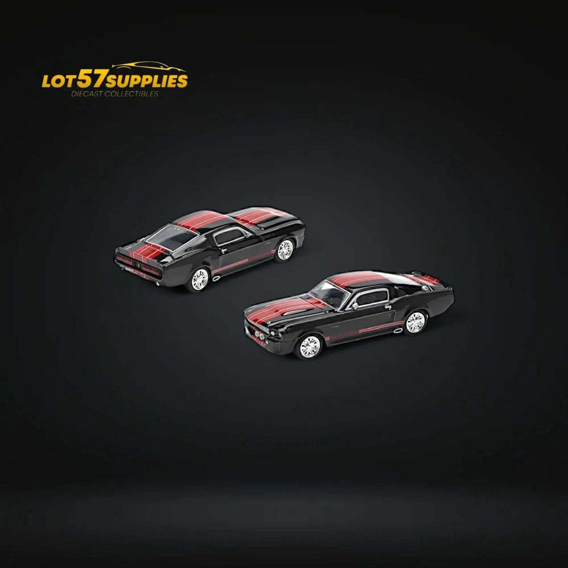 Pop Race Shelby Mustang GT500 Dark Chrome 1:64 - ToylandEU