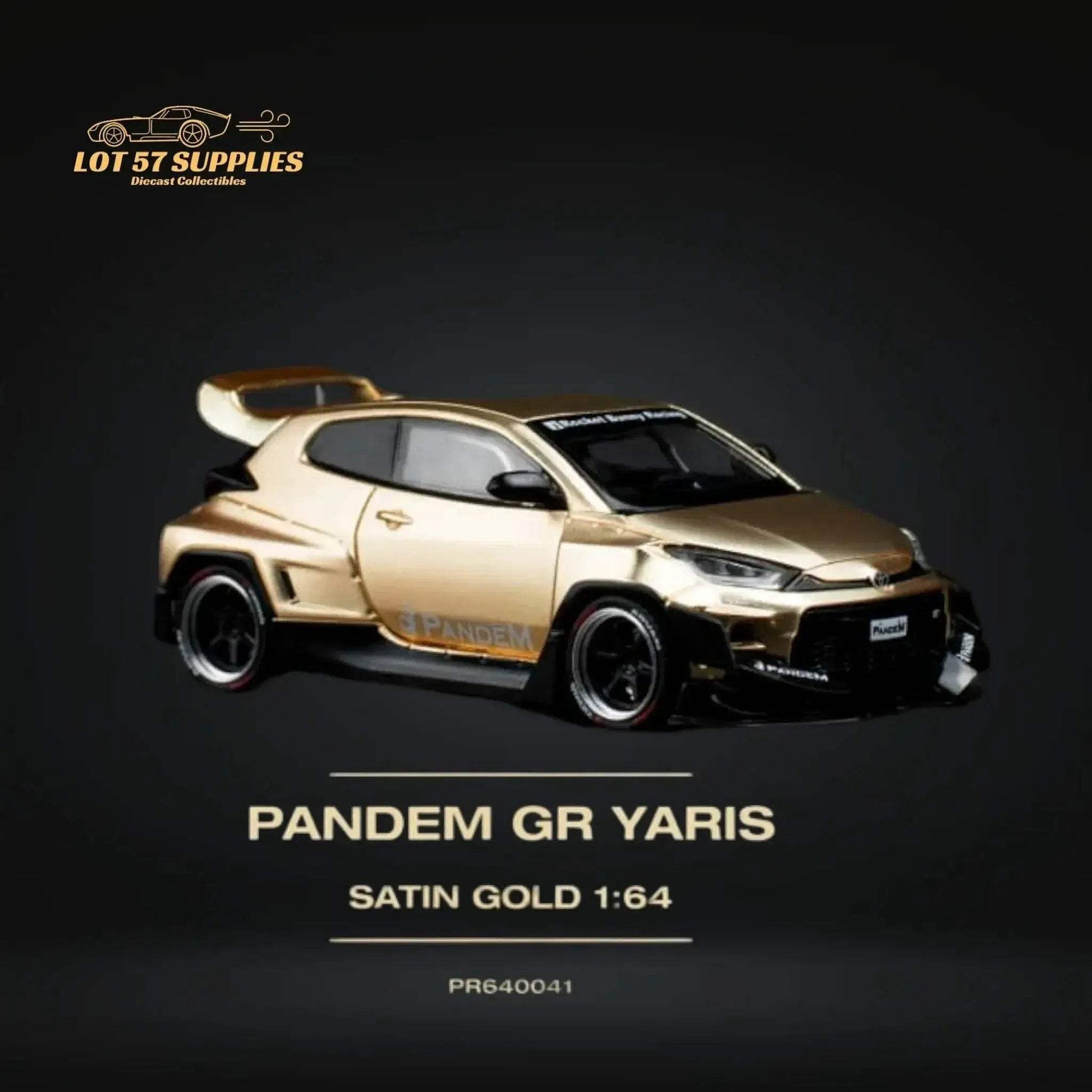 Pop Race Toyota Yaris Pandem GR Satin Gold 1:64 PR6400041 - ToylandEU