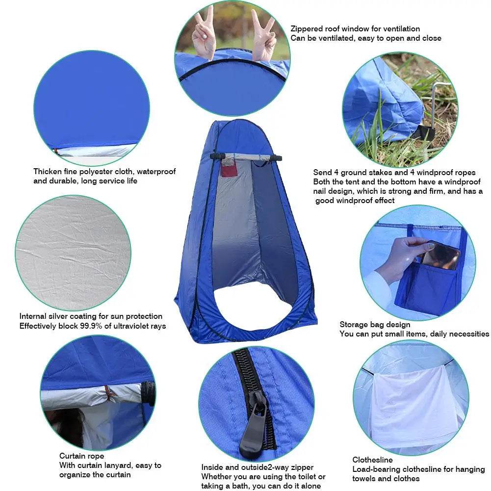 Pop-Up Privacy Toilet Tent Portable Outdoor Shower Tent - ToylandEU