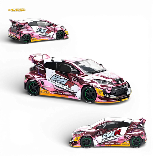  PopRace Toyota GR YARIS Pink EVA RT Production Model 1:64 -  ToylandEU™