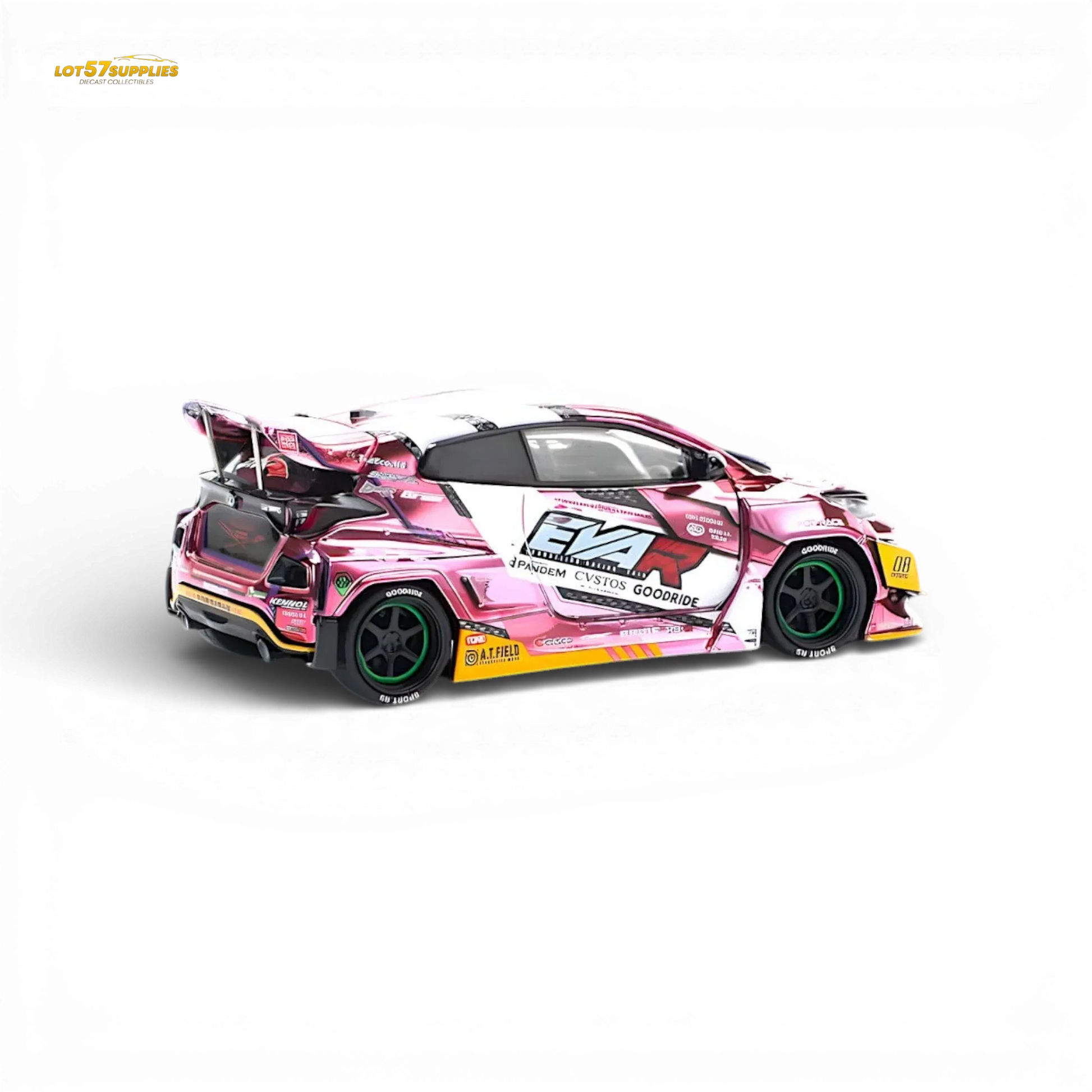 PopRace Toyota GR YARIS Pink EVA RT Production Model 1:64 - ToylandEU