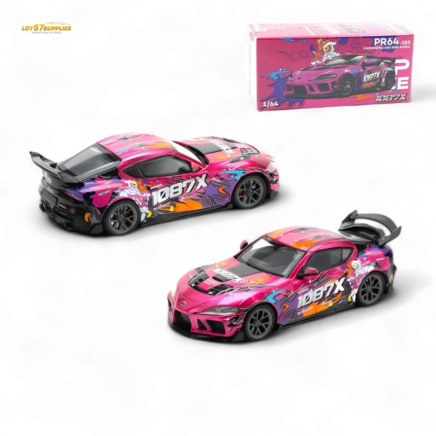 PopRace DARWIN PRO 66G WBK SUPRA (A90) - 1087X LION DANCE 1:64 - ToylandEU